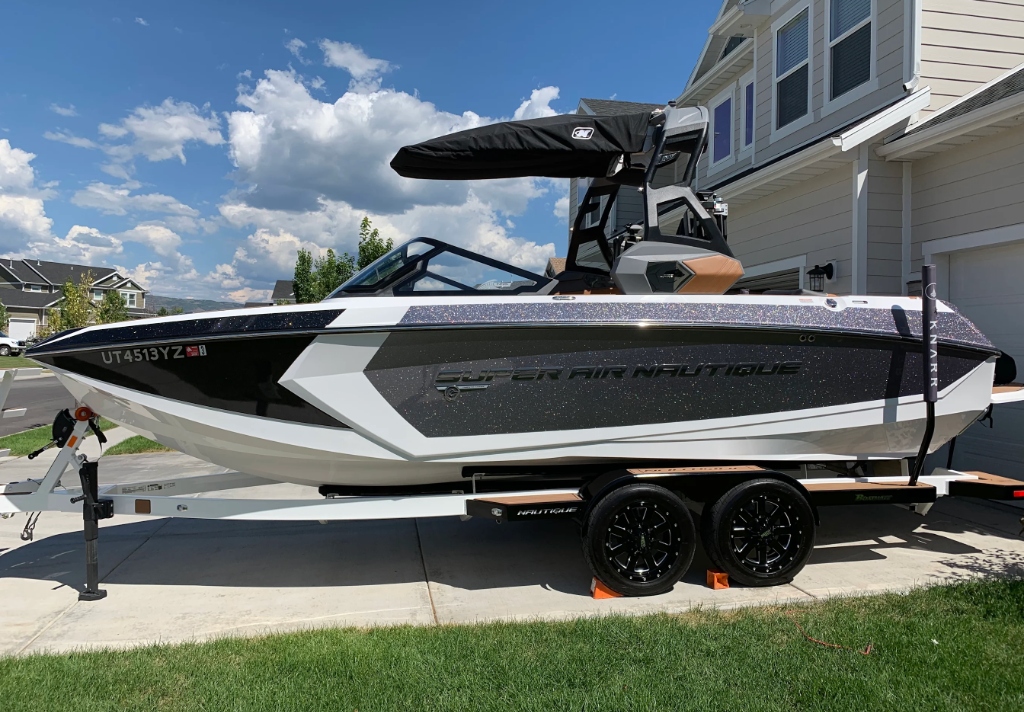 Nautique wakeboat fully ceramic coated at Swags Auto Lab Heber City